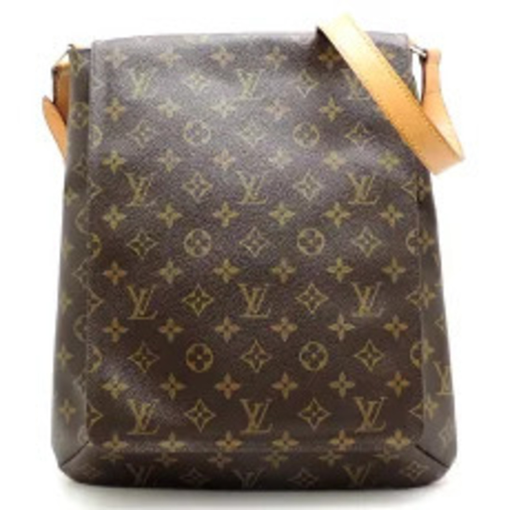 Louis Vuitton Musette Shoulder Bag Monogram Ebene Brown